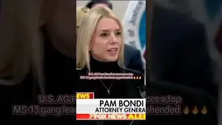 U.S. AG Pam Bondi announces a top MS-13 gang leader has been apprehended 🔥 #news #politics #trump