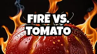 TOMATO VS FIRE ! TOMATO AND FIRE EXPERIMENTS ! THE GALAM