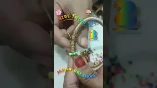 2 baho handmade  bangle design making tutorial  #jahancreation #bangles #handmade #jewellery #diy