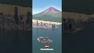 Mount Fuji (Japan) compared to NYC 🗻😱