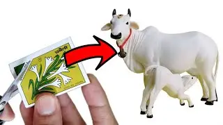 Корова из спичечных коробков / Корова из спичечных коробков / Бумажные игрушки / Бумажная кукла /...