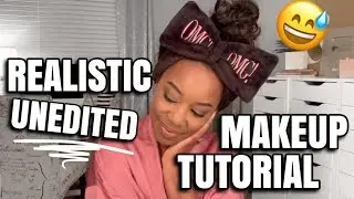 AN UNEDITED REALISTIC MAKEUP TUTORIAL WITHOUT FANCY FILMING EQUIPMENT | Andrea Renee
