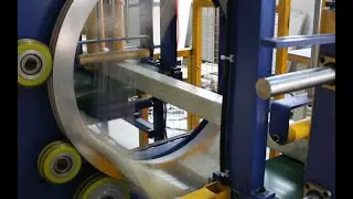 aluminum profile horizontal stretch film wrapping machine GG400
