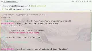 Agent Mode on Warp AI: Fix import errors