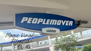 PeopleMover POV 4K (Magic Kingdom Theme Park) - Ride the Transportation of the Future!
