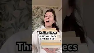 Thriller book recs to get you back into reading! #thrillerbooks #bookrecs #booktube