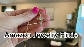 Amazon Silver Cross Necklace Review | AIBELOPY Cubic Zirconia #ad