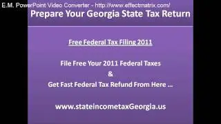 Prepare Your Georgia State Tax Return, E File Your State Taxes And Get Fast Tax Refund