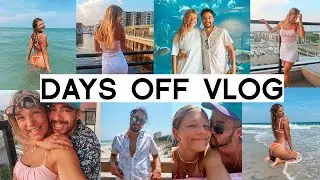 VLOG: hanging at the beach, pool, aquarium & a rooftop date night!