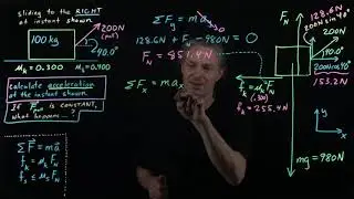Kinetic Friction and Newton’s 2nd Law (Example)