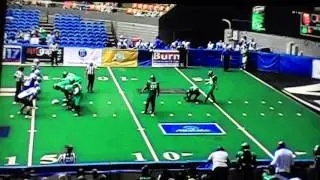 Christian Reed kicks a 52 yard field goal for the Nashville Venom indoor football team