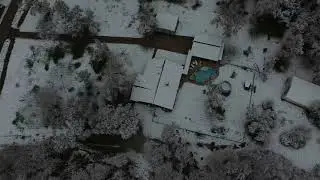 Drone Video - Snow in Angleton, Tx