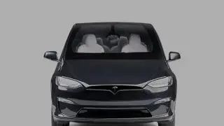 2024 Tesla Model X Plaid Diecast 1:18 Scale Stealth Grey Un Boxing