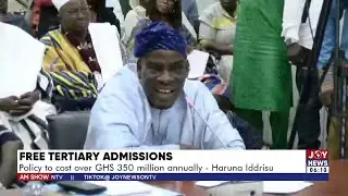 Free Tertiary: Admissions Policy to cost over Ghc350 million annually - Haruna Iddrisu | AM News