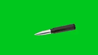 Bullet slow motion green screen