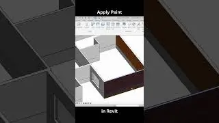 How to Apply Paint in Revit | Revit Material Paint Tool Tutorial #shorts