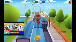 Talking Tom gold run the lucky patcher part 25 fireman Tom world Tom but race music