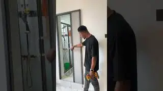 Sliding curtains for bathroom doors #srar #fyp #mosquitonetdoors #mosquitorepeller #funny