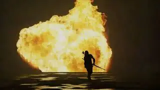 Fire Jump animation - R&D using Blender