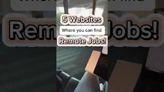 5 websites where you can find remote jobs! #remotework #remotejobs #workingremotely