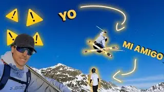 casi APLASTO A MI AMIGO + NUEVO SALTO en el snowpark /parte 1/ *vlog 10*