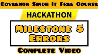 GIAIC Hackathon Milestone 5 Errors Complete Video | Shareable Resume Builder | Governor Initiative