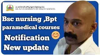 NTR health university paramedical counselling notification 2021 latest news | NTR university 2021
