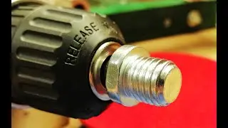 Drill Hack // Make A Bench Grinder Using Drill