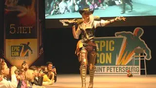 Cosplay based on game Overwatch Ashe / Comic con Epic con /
