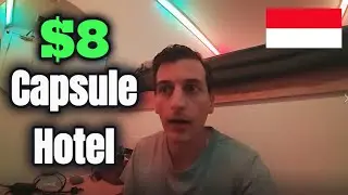 $8 Capsule Hotel in Jakarta Indonesia (It's so High Tech!)
