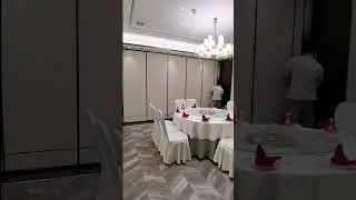 #hotel partition wall #movable partition#Hanging rail to move partition wall#Decoration design