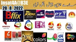 Insat4@83e latest channel  list today