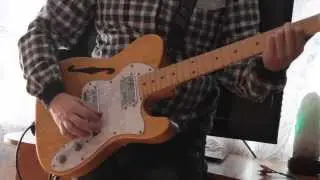 Электрогитара Fender Thinline 72 telecaster, made in Japan