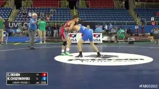 132 Champ. Round 1 - Kyle Chrzynowski (South Carolina) vs. Christopher DeBien (Tennessee)