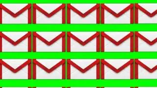 GMAIL in green screen free stock footage