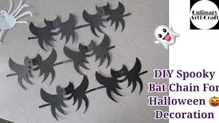 DIY Spooky Paper Bat For Halloween Decoration | Paper Bat | Easy Paper craft for kids