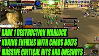 DESTRUCTION WARLOCK NUKING ENEMIES WITH CHAOS BOLTS MASSIVE CRITS & ONESHOTS - CHAOS BOLT LEGENDARY