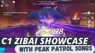 C1 ZIBAI with Peak Patrol Song  DAMAGE SHOWCASE 🔥 | Genshin Impact | MrGojo Plays🧿