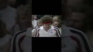 🎾McEnroe surprises Borg twice🔥​😮 #tennis #tennisplayer #Wimbledon