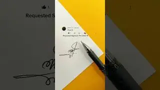 W Letter Signature Design | How To Sign The Letter W #shorts