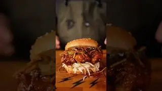 Cajun Hot Honey Crispy Chicken Sandwich #recipe
