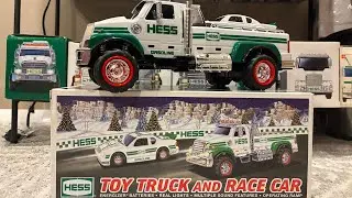 HESS Toy Truck Unboxing video! 2011 Toy Truck and Race Car!!