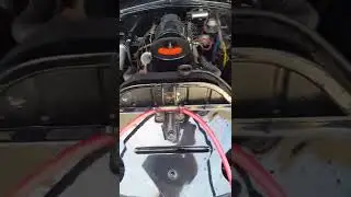 Cadillac Flathead V8 running with one head removed.