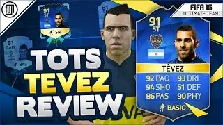 TOTS (91) TEVEZ PLAYER REVIEW! - FIFA 16 Ultimate Team