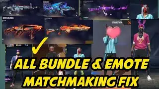 Vip Glitch free fire all bundle+emote matchmaking problem fix || bundle & emote matchmaking nhi h