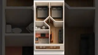 🏡 Modern Small House Design | 3D Floor Plan | 2 Bedroom Realistic Layout 2025 #eleganthomes #home