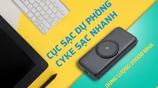 Tr&ecirc;n tay sạc dự ph&ograve;ng CYKE P1 PLUS | Dung lượng si&ecirc;u khủng, t&iacute;ch hợp nhiều t&iacute;nh năng