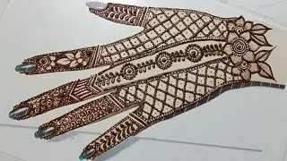 Beautiful semi bridal mehndi design