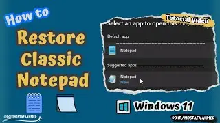 How to Restore Classic Notepad in Windows 11 &ndash; Step by Step Guide