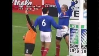 French flair try finished by Philippe Bernat-Salles vs Argentina 1999